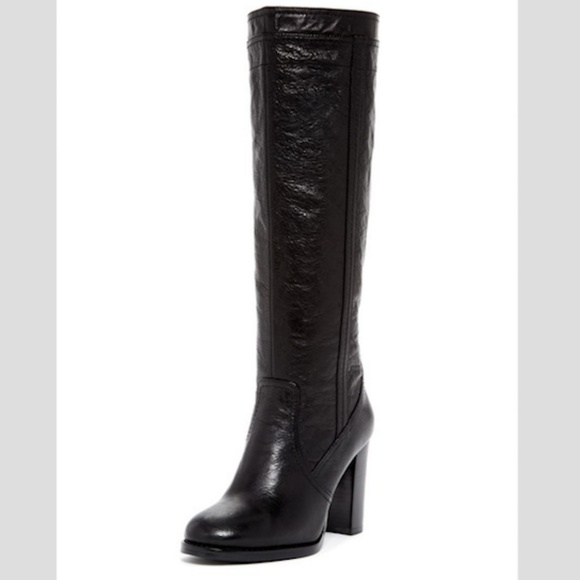 Adrienne Vittadini Shoes - Adrienne Vittadini Black Leather Knee high boot